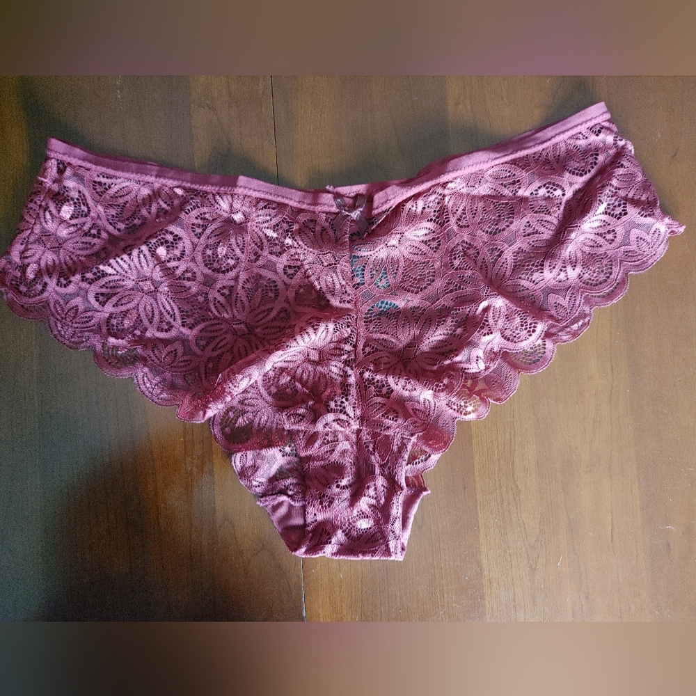 Frederick's of Hollywood Lace Panties in BURGUNDY US 3X (351)